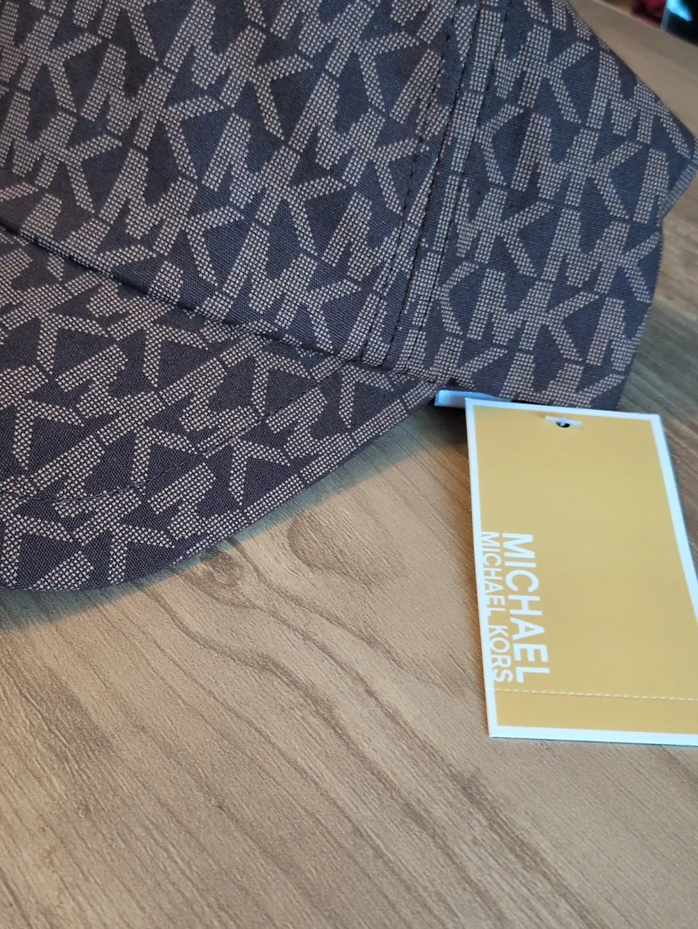 MICHAEL KORS Brown And Tan logo Baseball Cap New With Tags